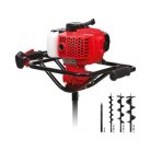 Benzines talajfúró 51,2 cm3 + 3 fúrószár