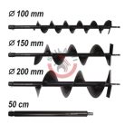 Benzines talajfúró 51,2 cm3 + 3 fúrószár