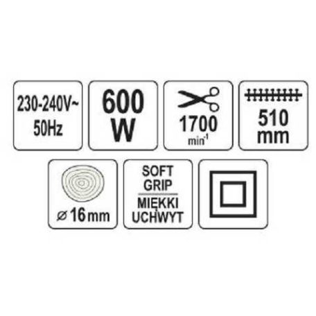 Elektromos sövényvágó 600W
