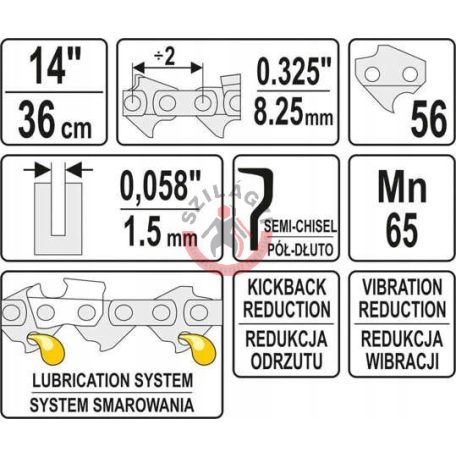 Lánc 325 1,5  56szem