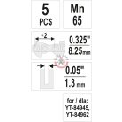 Patentszem 0,325" 1,3mm 5 db/csomag