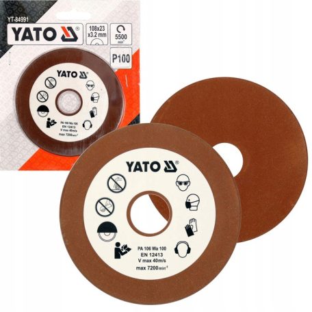 Láncélező korong 108 x 23 x 3,2 mm YAT-84990 láncélezőhöz
