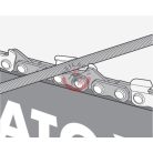 Láncélező vezetővel 4.8mm