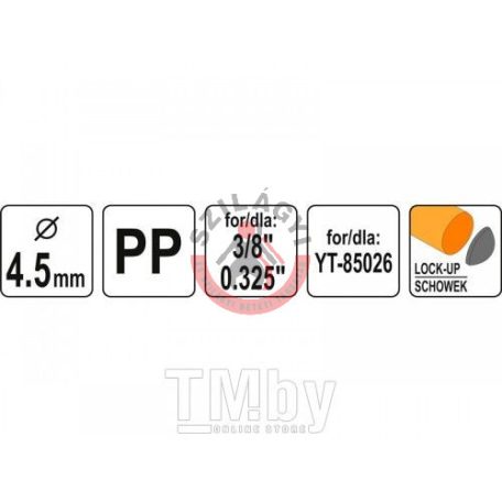 Reszelőnyél műanyag  4.5mm