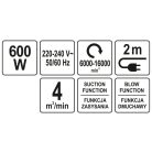 Légfúvó 600 W, 4 m3/perc