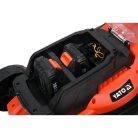 2x18V Li-ion akkus fűnyíró 34cm vágószélesség 2x2 Ah akkuval