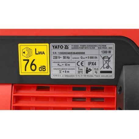 Kerti szivattyú 1300 W