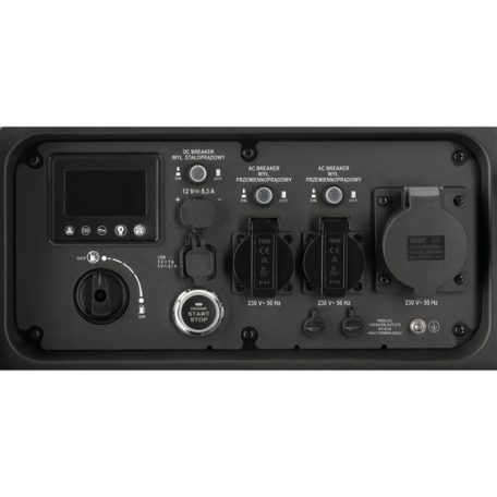 Hordozható benzines inverteres áramfejlesztő, 5000W, 19 l tank