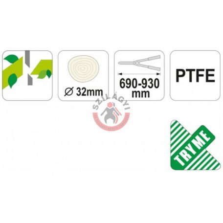 Teleszkópos ágvágó 690-930mm