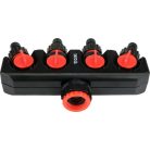 Csaptelep-elosztó adapter 4 utas 3/4"-1"