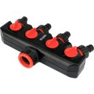 Csaptelep-elosztó adapter 4 utas 3/4"-1"