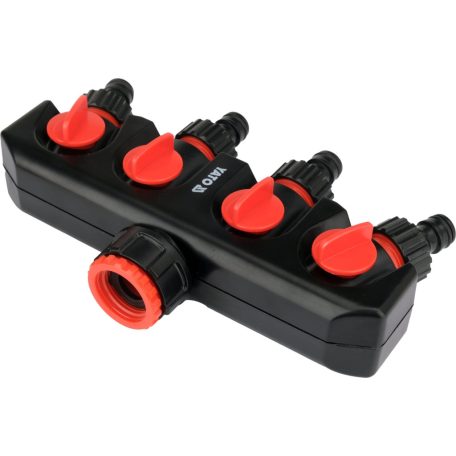 Csaptelep-elosztó adapter 4 utas 3/4"-1"