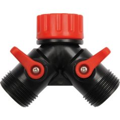 Y csatlakozó 1/2" műanyag, csapos