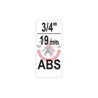 Tömlő toldó ABS 3/4"