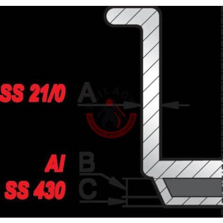Nyeles lábas 20x10,5cm 3.3l