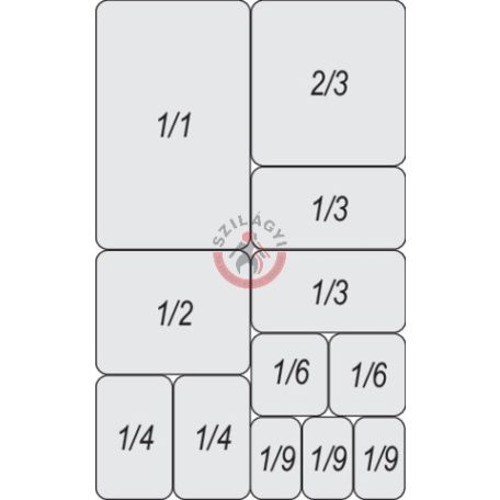 YATO GASTRO Inox betét 100 mm GN 1/4