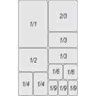 GN 2/3 rozsdamentes acél tálaló edény 9l