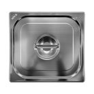 GN 2/3 rozsdamentes acél tálaló fedő