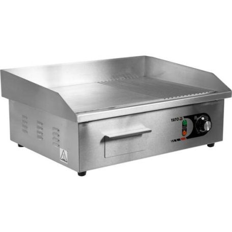 YATO GASTRO elektromos grill 550 mm 3000 W lapos és bordázott sütőlap