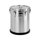 Ételszállító badella dupla falú 25 liter inox