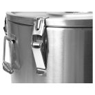 Ételszállító badella dupla falú 25 liter inox