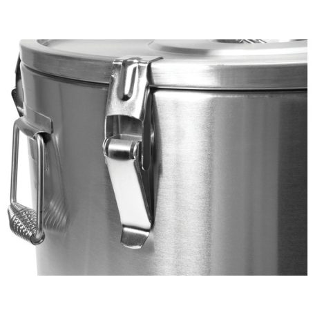 Ételszállító badella dupla falú 25 liter inox