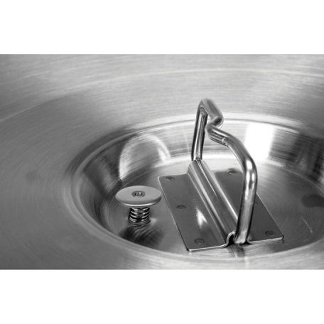 Ételszállító badella dupla falú 25 liter inox