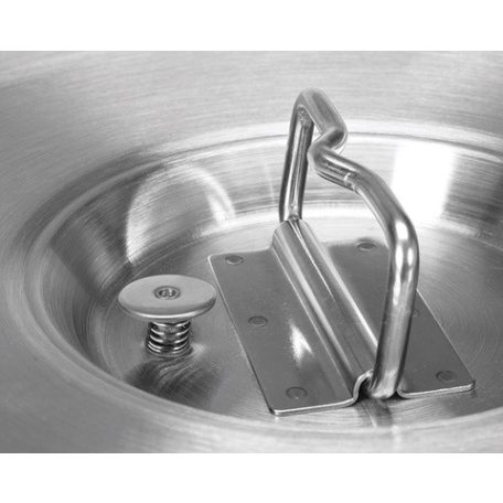 Ételszállító badella dupla falú 25 liter inox