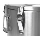 Ételszállító badella dupla falú 25 liter inox