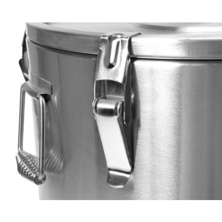 Ételszállító badella dupla falú 25 liter inox